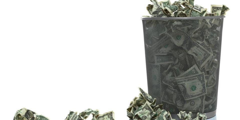 Money in Garbage